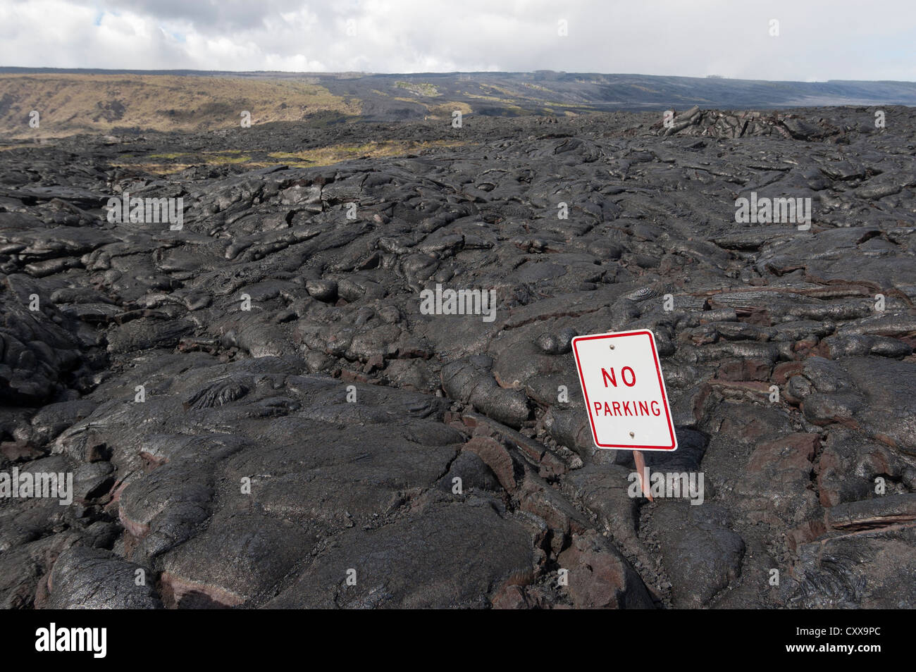 Elk284-2665 Hawaii Volcanoes NP, S Küste Lavaströme Stockfoto