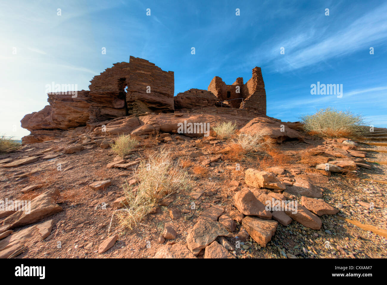 Wupatki Nationalmonument in Arizona Stockfoto