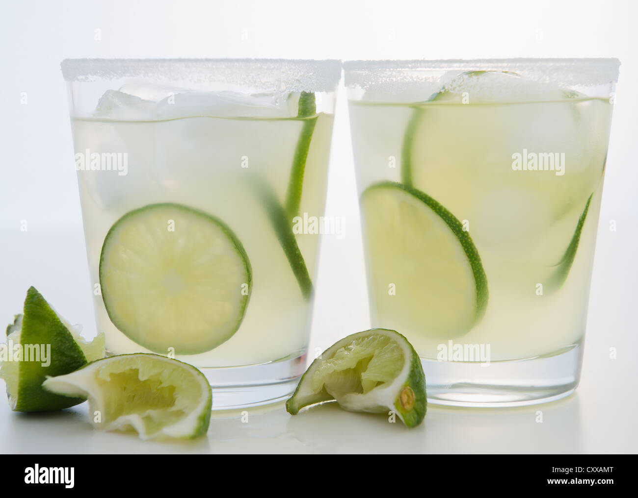 Limetten in margaritas Stockfoto