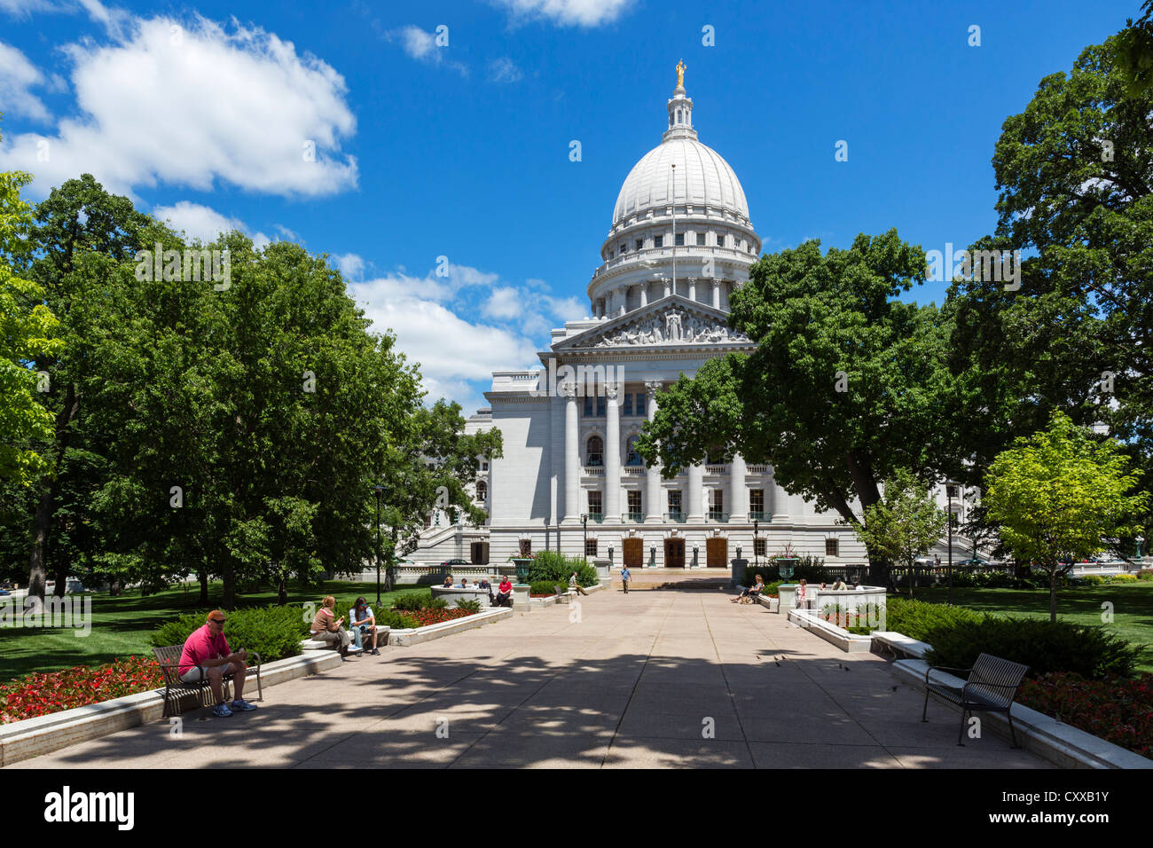 Kapitol von Wisconsin, Madison, Wisconsin, USA Stockfoto