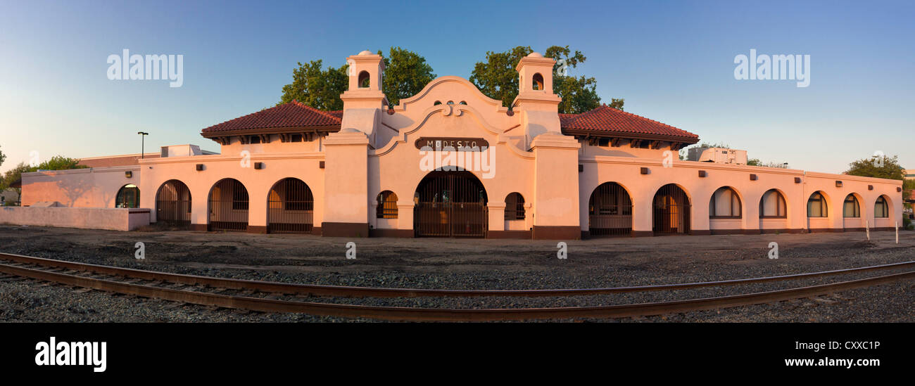 Modesto Transitstation, Modesto, Kalifornien. Stockfoto