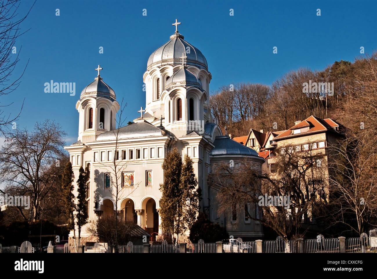 Kirche in Brasov, Rumänien Stockfoto