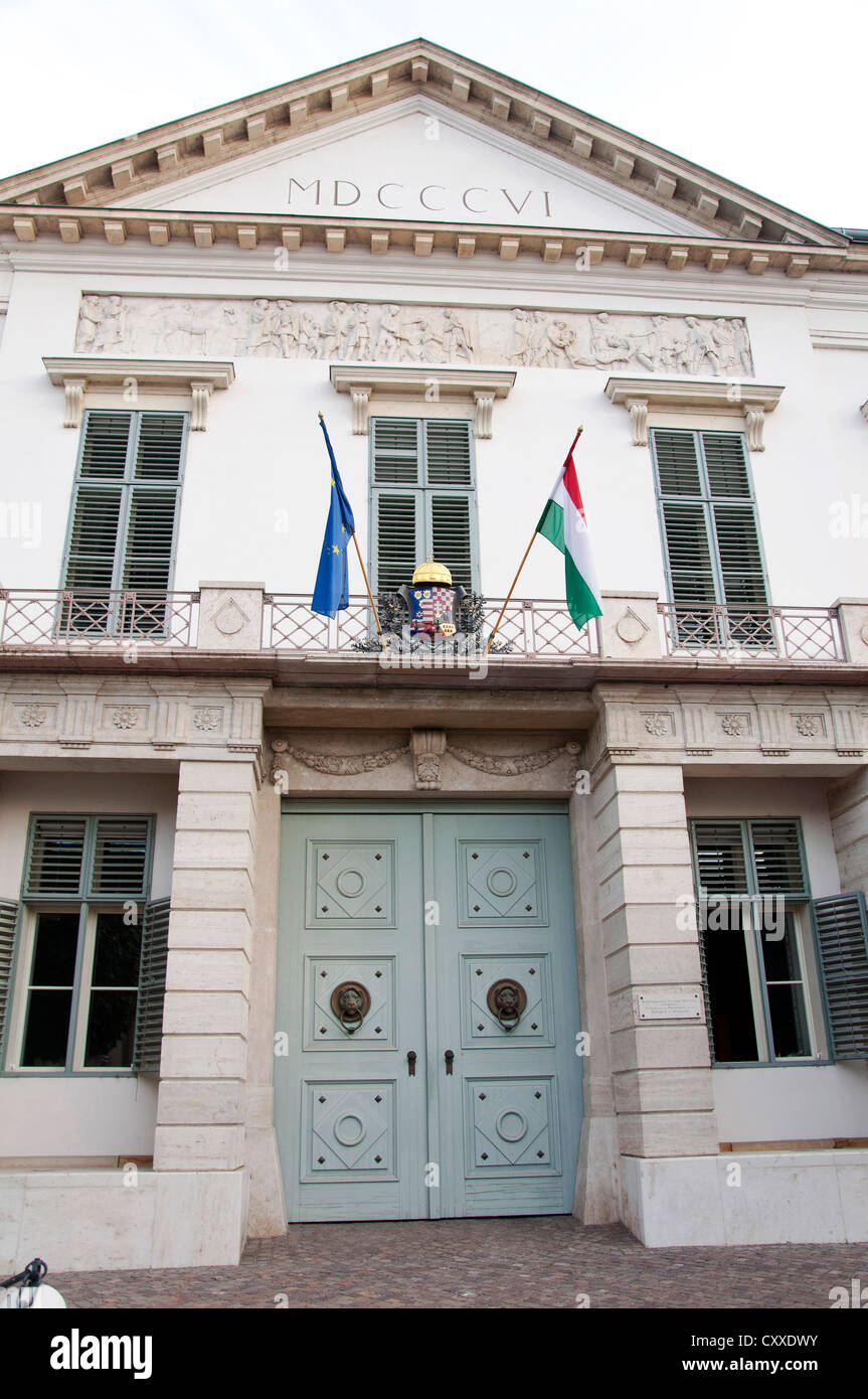 Premierminister Residenz, Burgviertel von Buda, Budapest, Ungarn Stockfoto