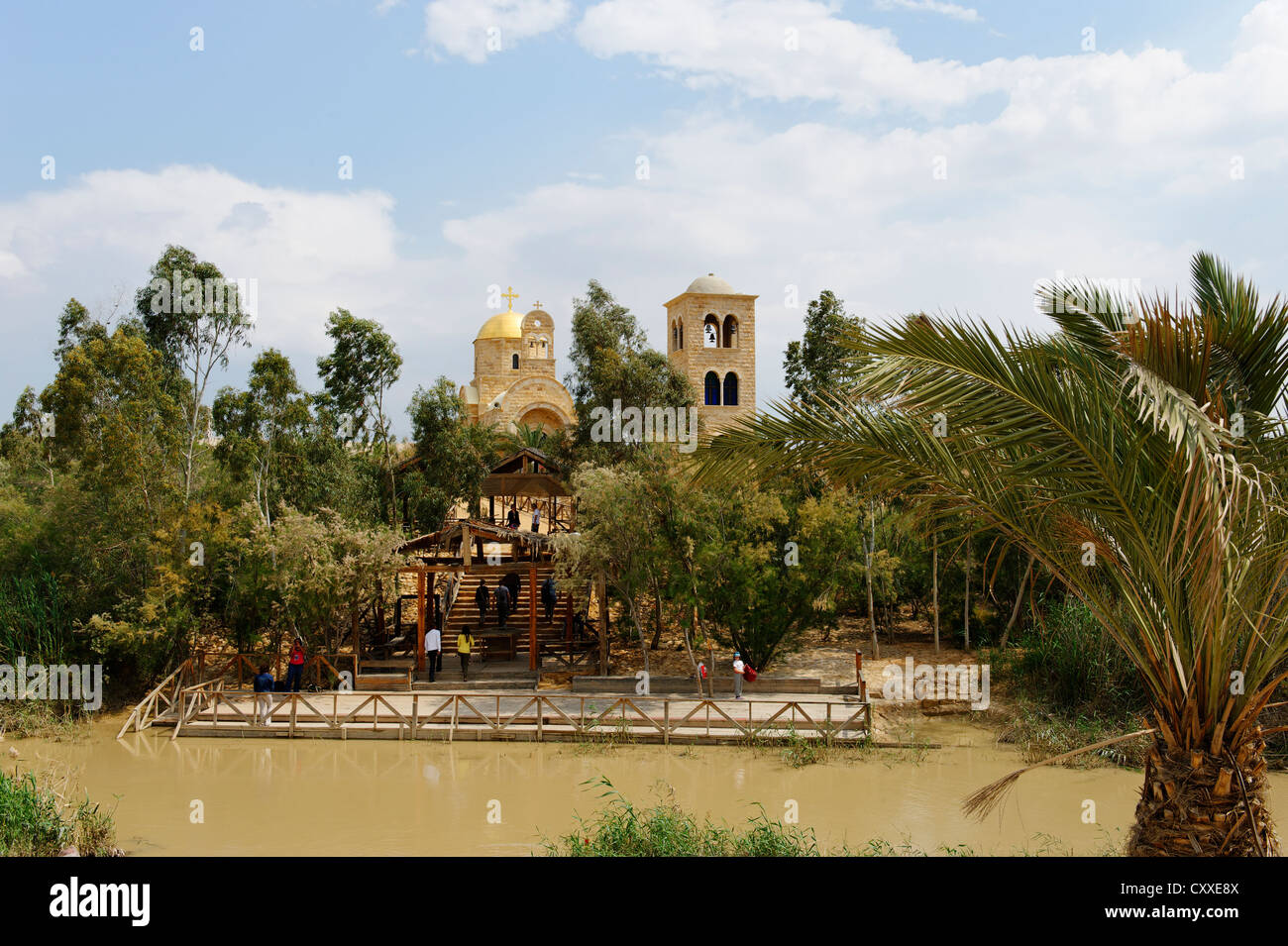 Kasr al-Jahud am Jordan Taufstelle Jesu Christi, griechisch-orthodoxe Kirche auf der jordanischen Seite, in der Nähe von Jericho Stockfoto