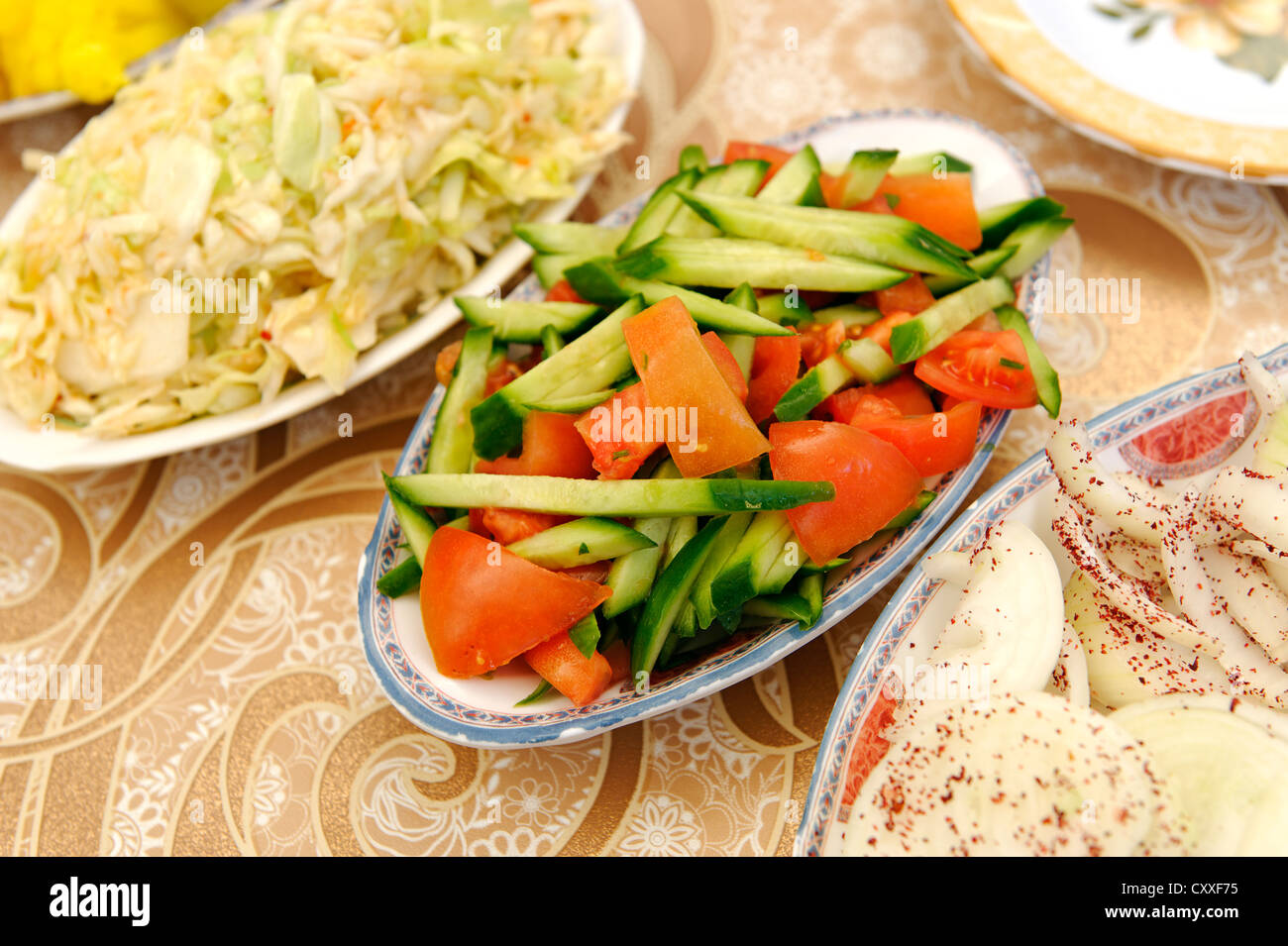 Eingelegtes Gemüse, Lebensmittel, Acre oder Akko, Israel, Nahost Stockfoto