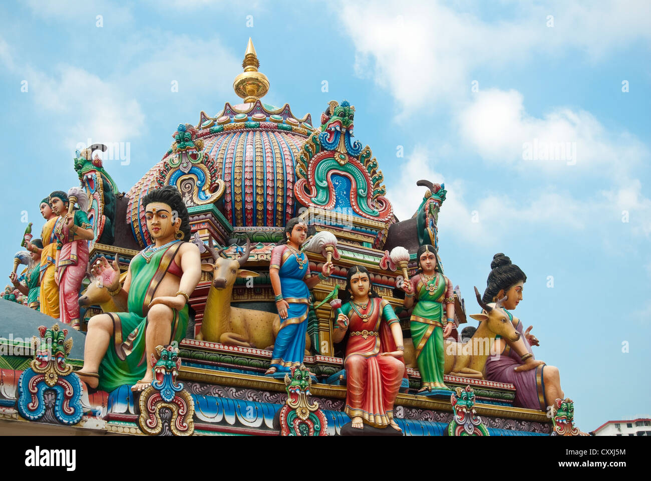 Sri Mariamman Temple, Singapur Stockfoto