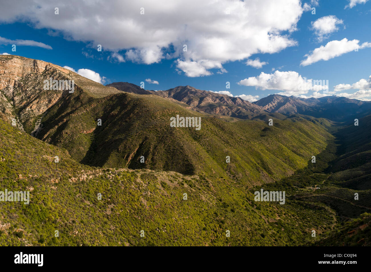 Berglandschaft, Swartberg Mountains, Western Cape, Südafrika, Afrika Stockfoto