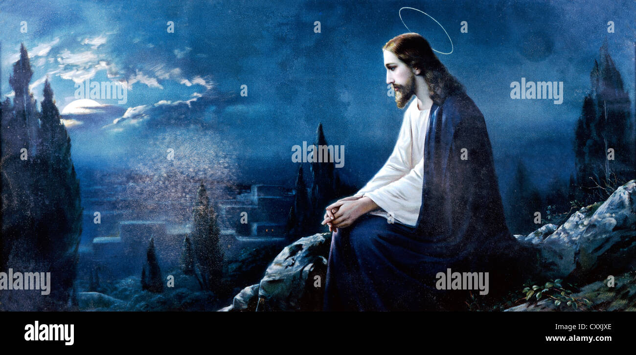 Christ On The Mount Of Olives Stockfotos und -bilder Kaufen - Alamy