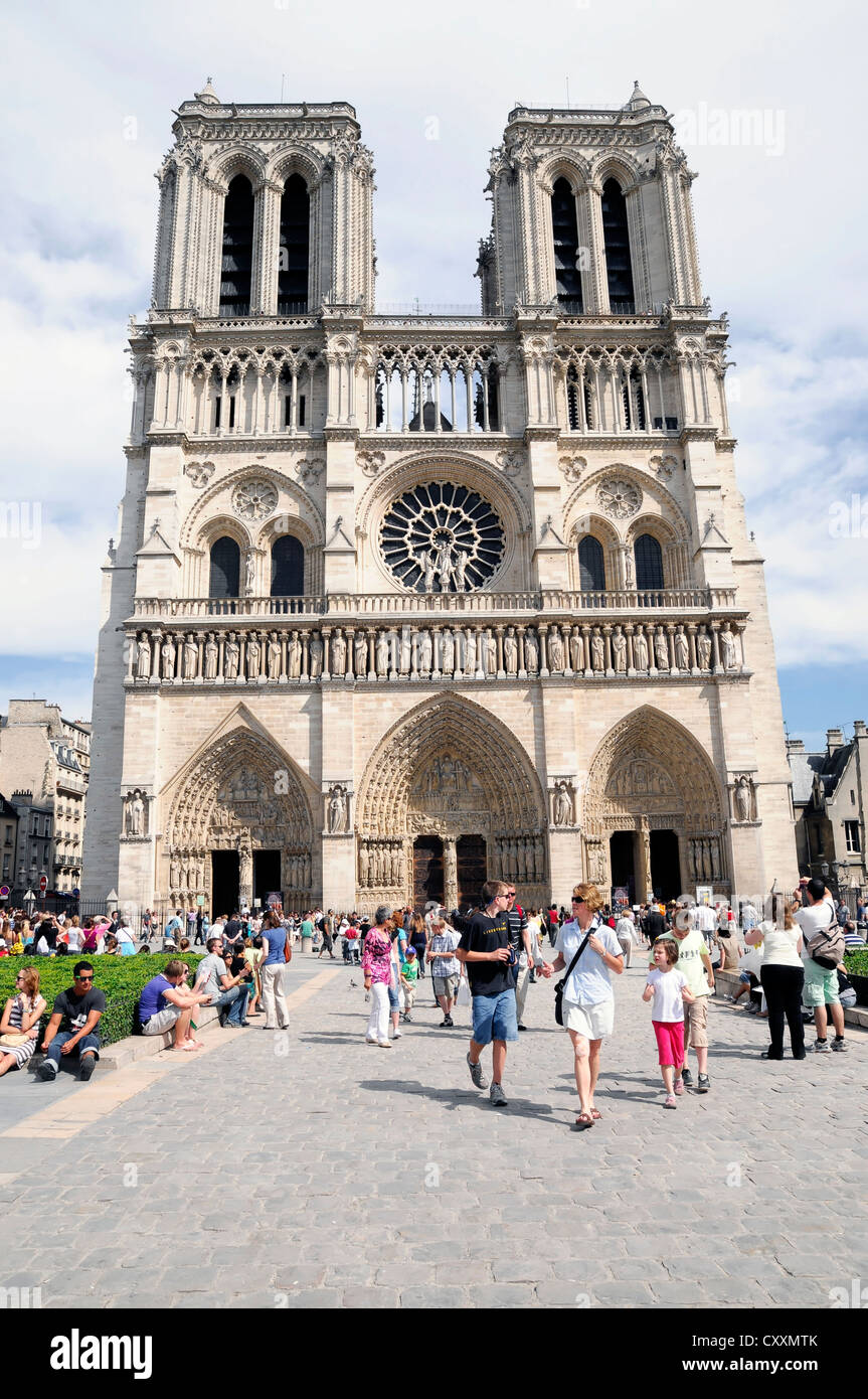 Notre Dame de Paris, Ile De La Cite, Paris, Frankreich, Europa Stockfoto