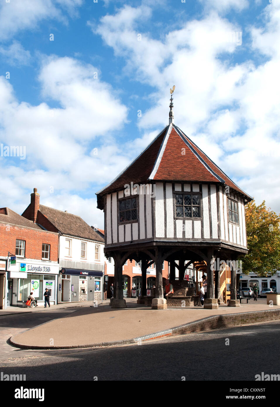 Die historischen 17. Jahrhundert Market Cross in Wymondham, Norfolk Stockfoto