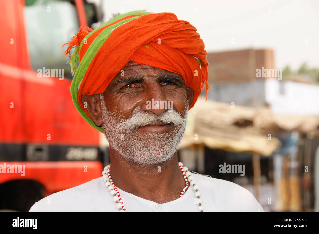 Indischer Mann, Porträt, Kota, Rajasthan, Nordindien, Asien Stockfoto