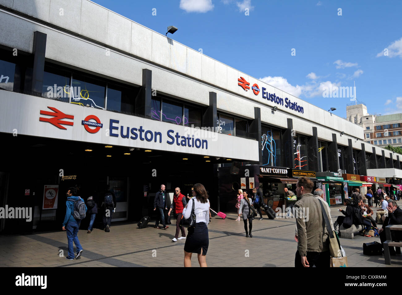 Euston Station, London, Großbritannien, England, UK Stockfoto