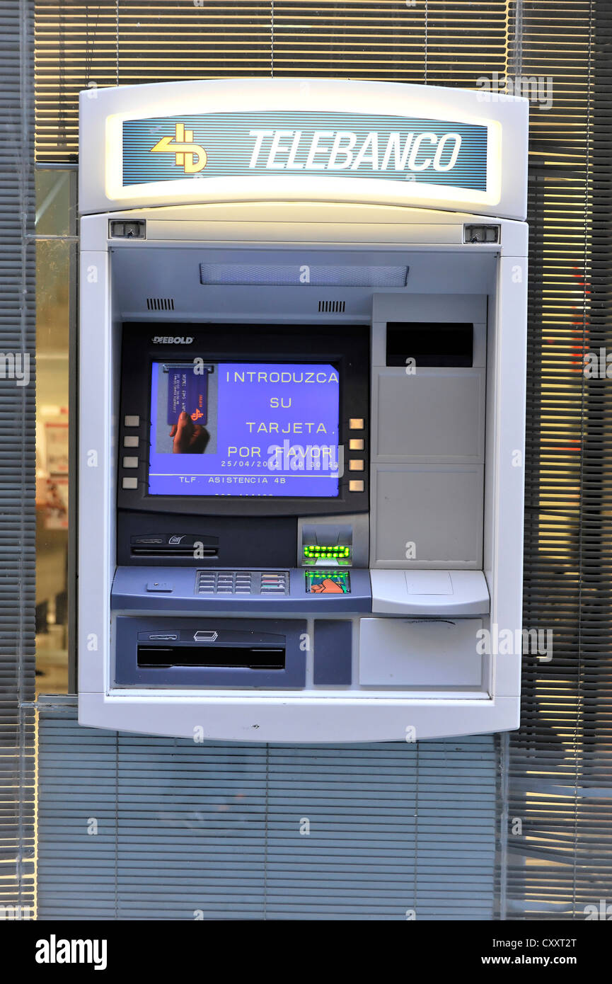 ATM, Altstadt von Cadiz, Andalusien, Spanien, Europa Stockfoto