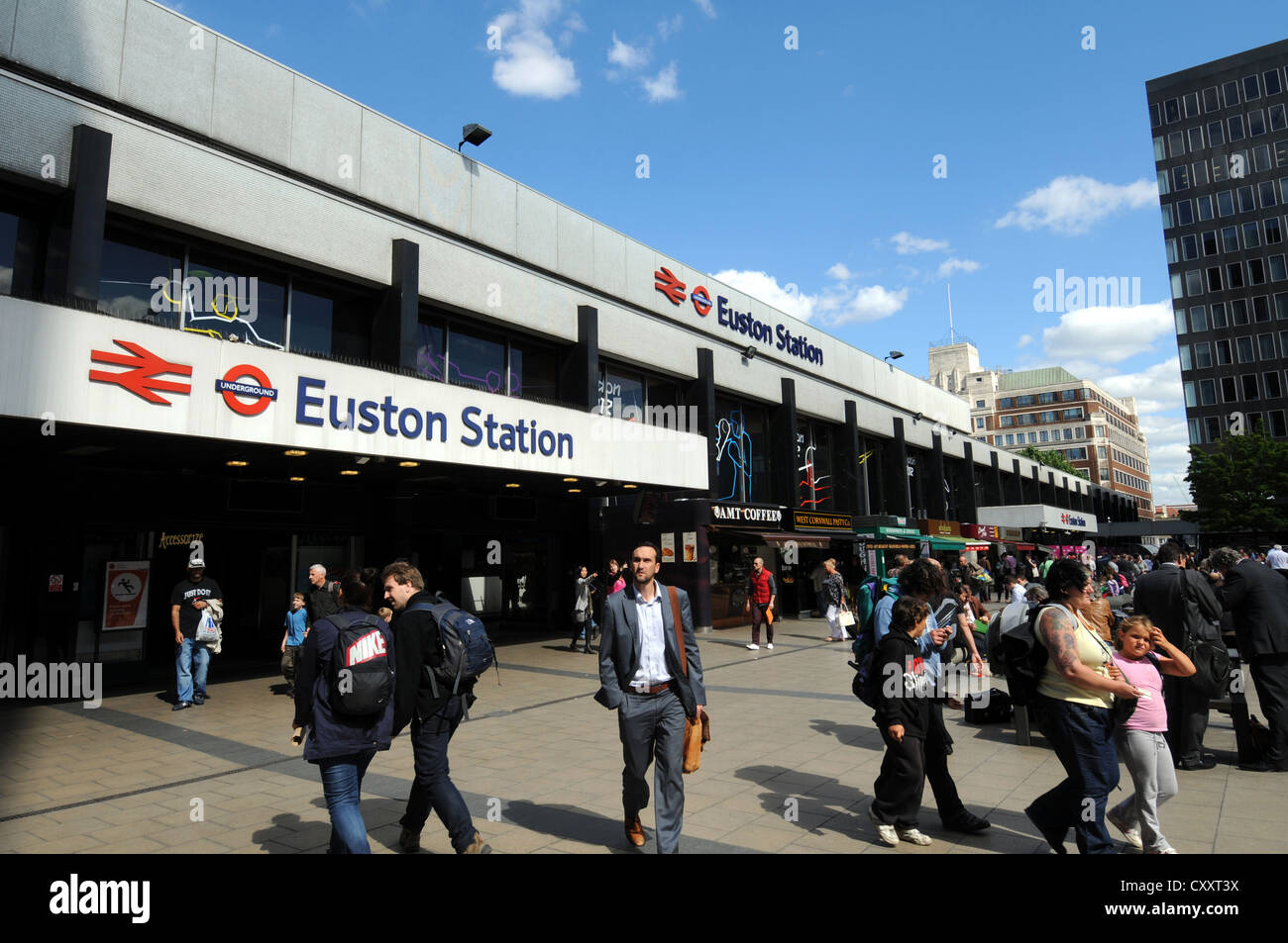 Euston Station, London, Großbritannien, England, UK Stockfoto