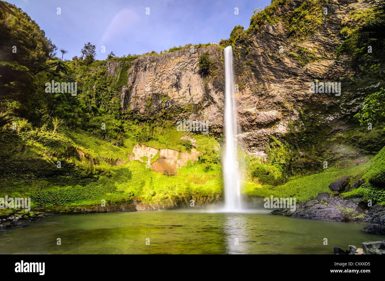 Bridal Veil Falls, Raglan, Waikato, Nordinsel, Neuseeland Stockfoto