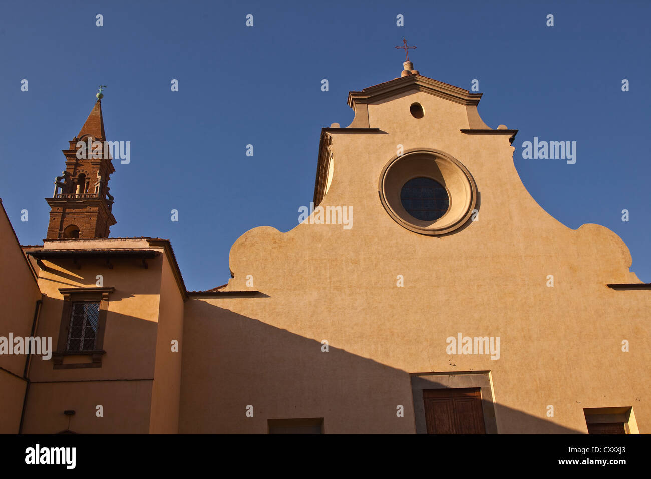 Die Basilika di Santo Spirito in Florenz, Italien. Stockfoto