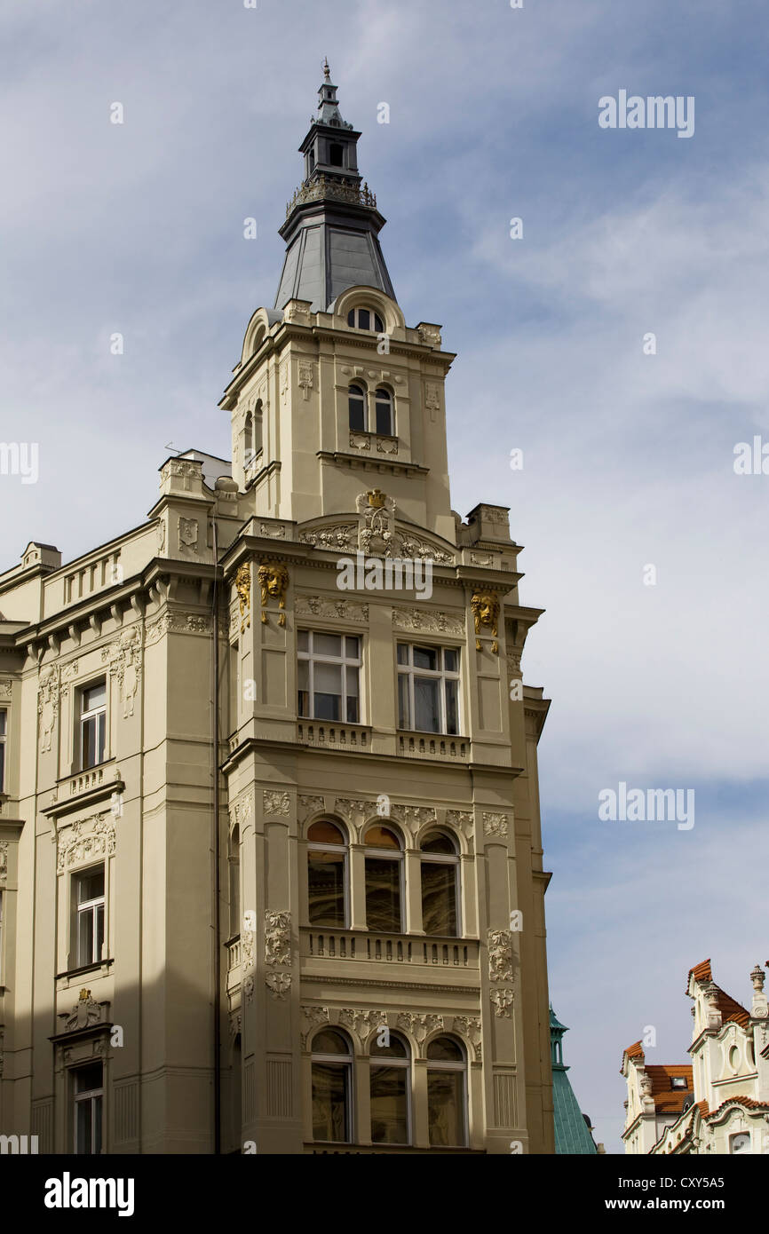 Blick auf die Hauptstadt der Tschechischen Republik Prag Stockfoto