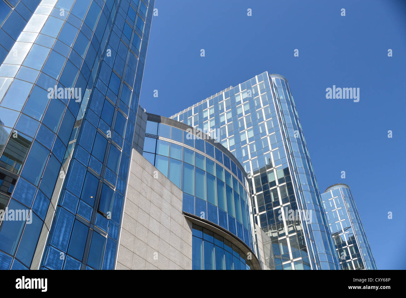 Europäische Parlament Gebäude, Brüssel, Belgien, Europa, Europäische Union Stockfoto