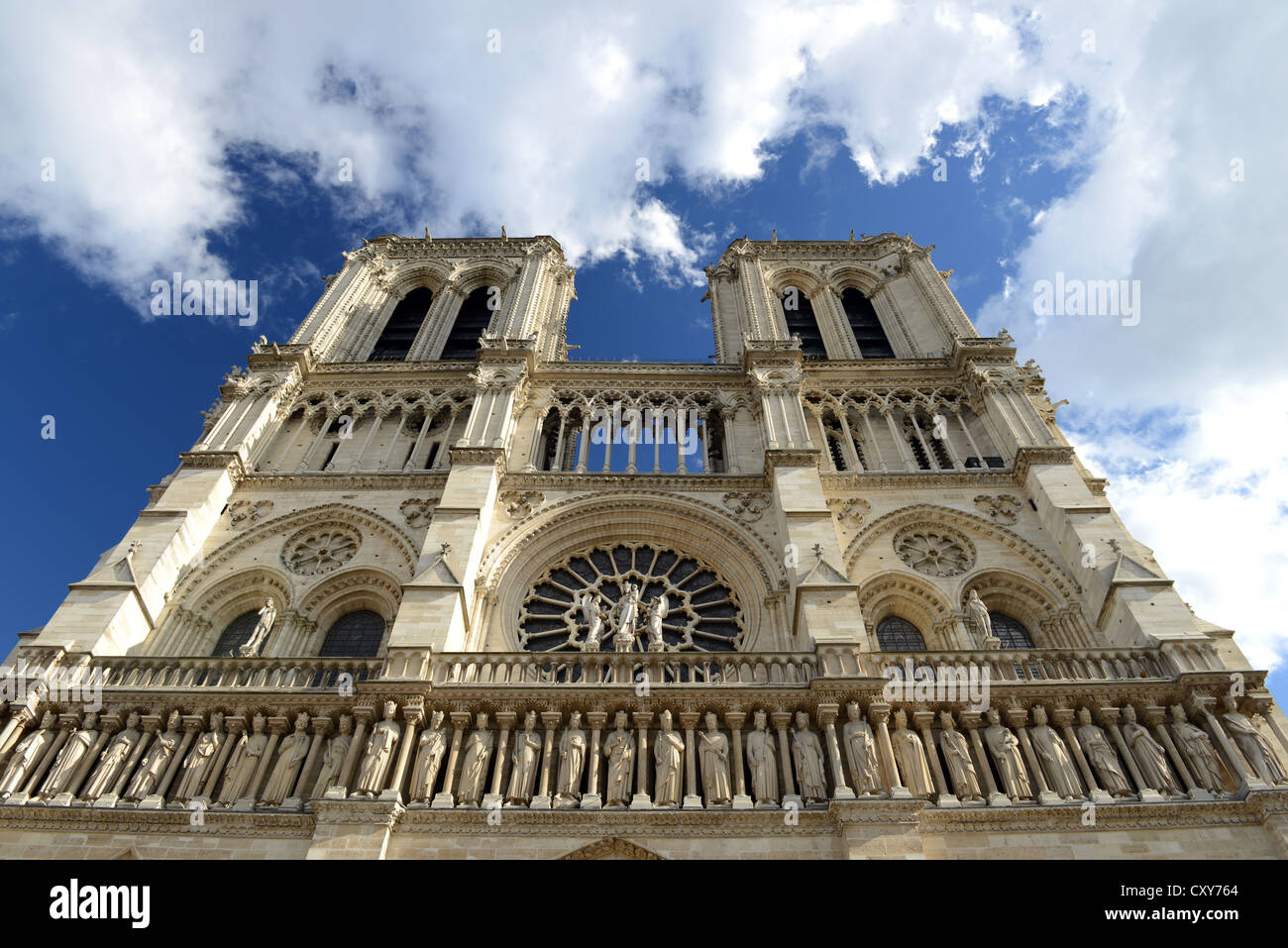 Kathedrale Notre Dame, Notre Dame de Paris, France Stockfoto