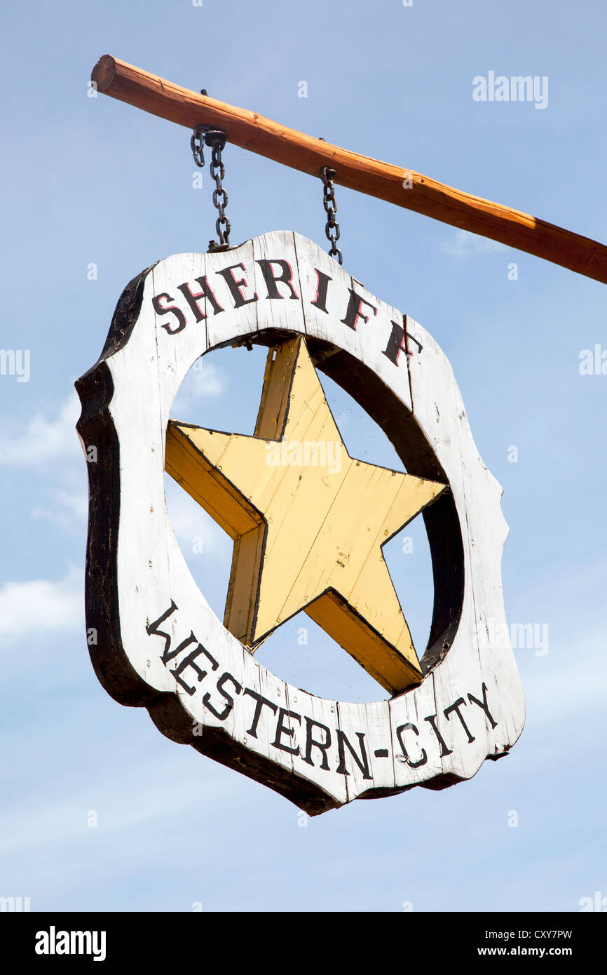 Sheriff-Schild Stockfoto