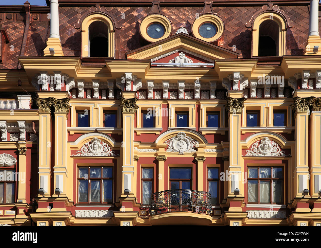 Ukraine, Kiew, Kiew, typische Architektur Detail, Stockfoto