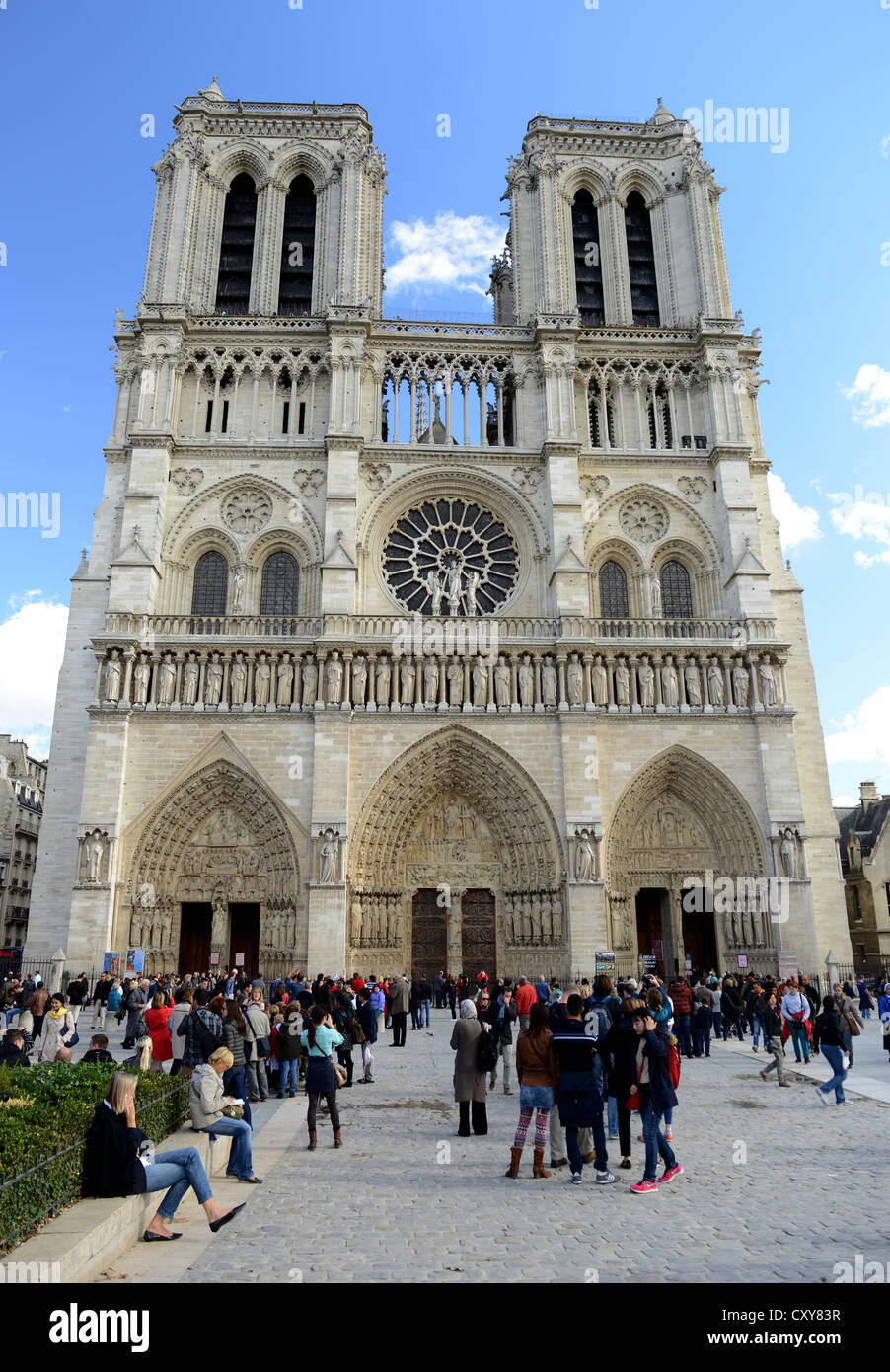 Kathedrale Notre Dame, Notre Dame de Paris, France Stockfoto
