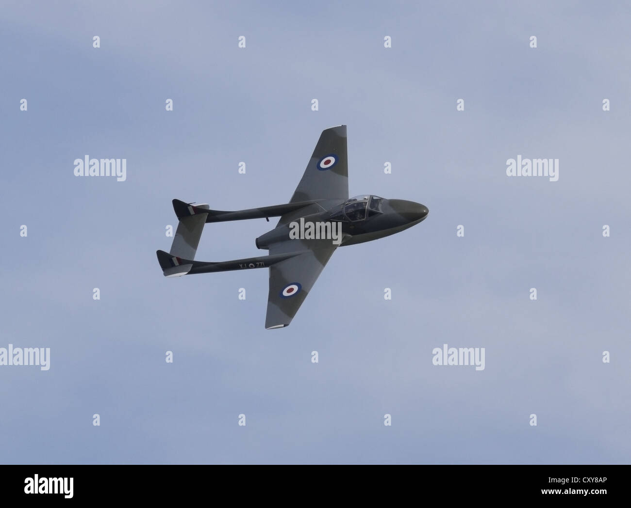 Vampir-T11 Vintage Jet-trainer Stockfoto