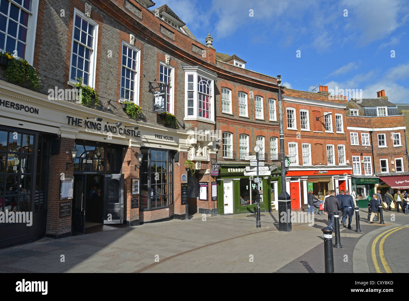 Senken Sie High Street, Windsor, Berkshire, England, Vereinigtes Königreich Stockfoto