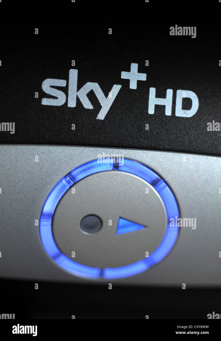 Sky Plus Box, Sky + Box, Sky HD-Sat-TV Stockfoto