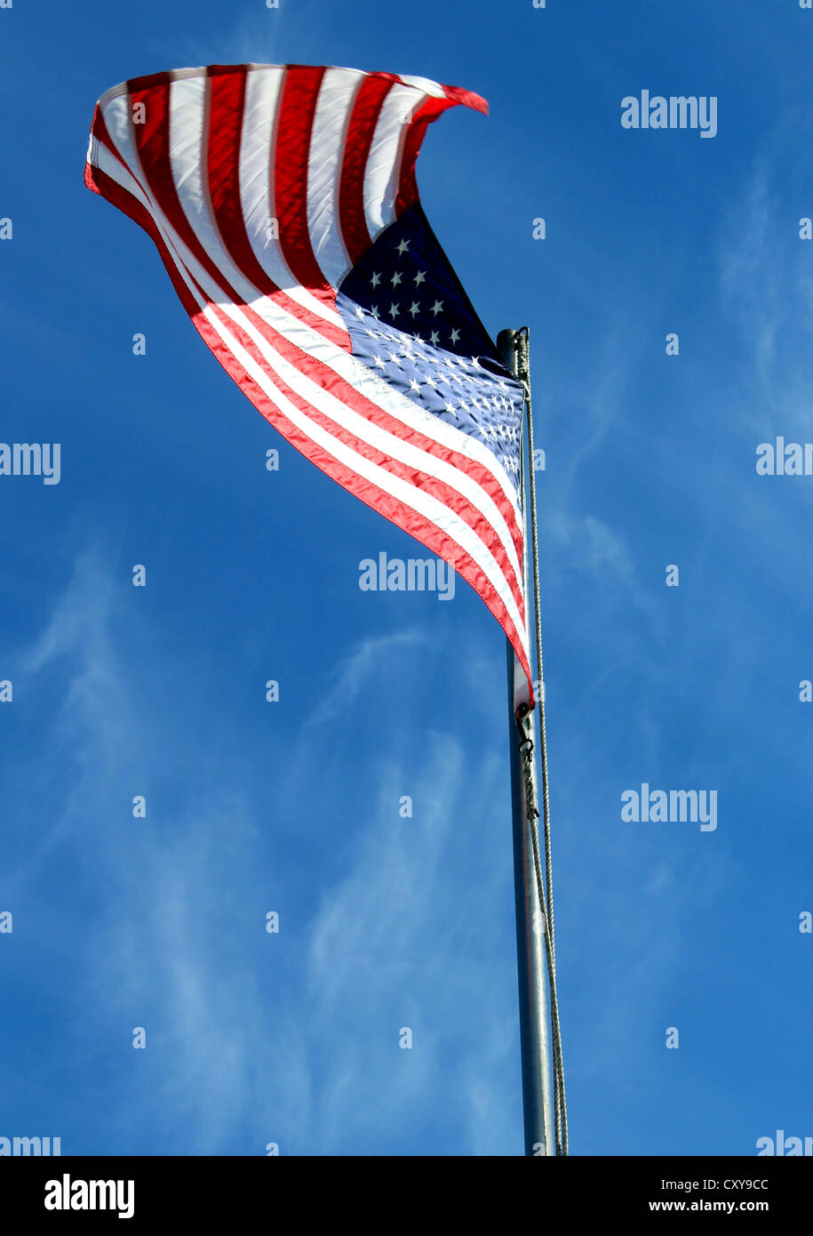 USA-Flagge, amerikanische Flagge, Flagge "Stars And Stripes" Vereinigte Staaten von Amerika Stockfoto