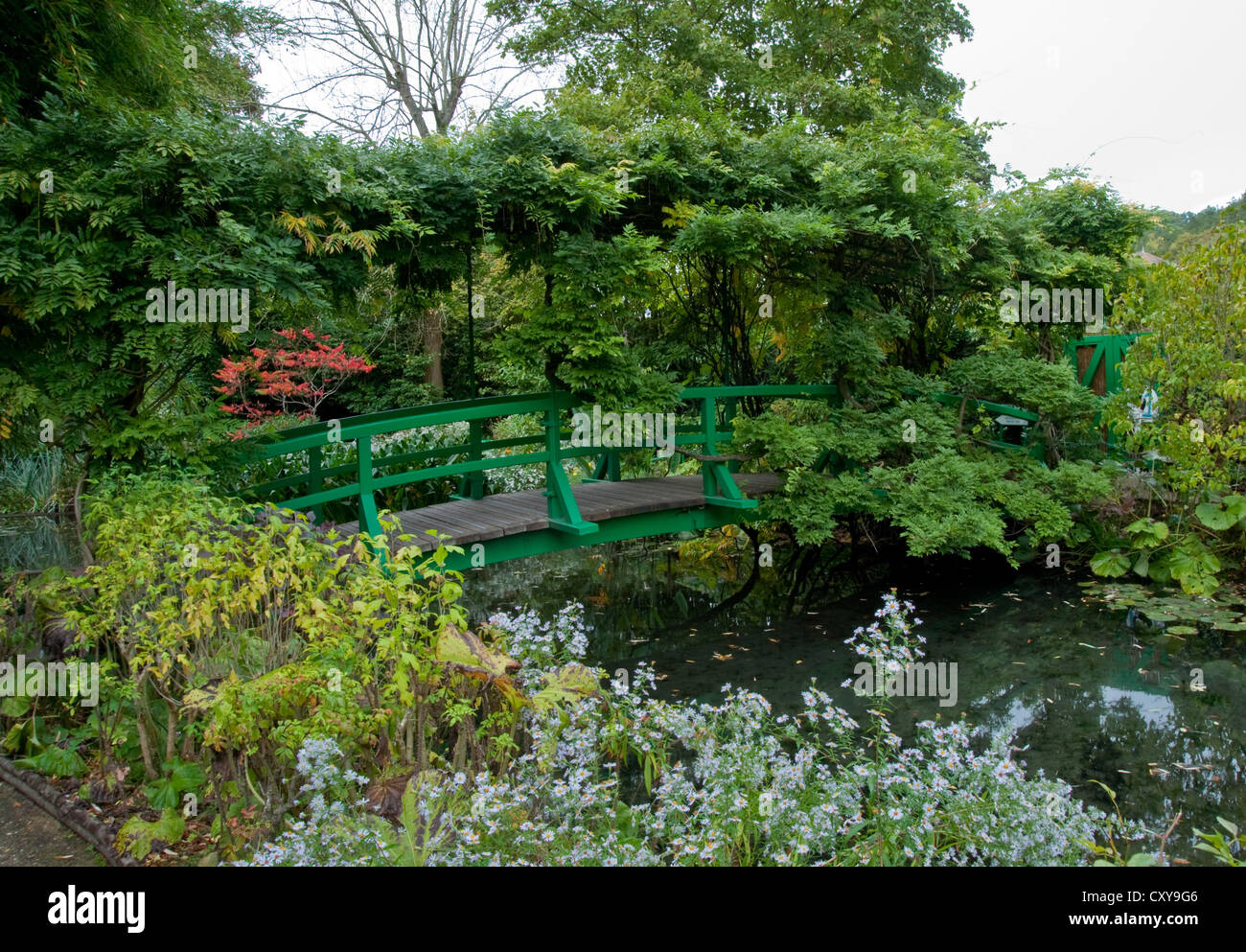 Monets Garten und Teich in Giverny Frankreich Stockfoto