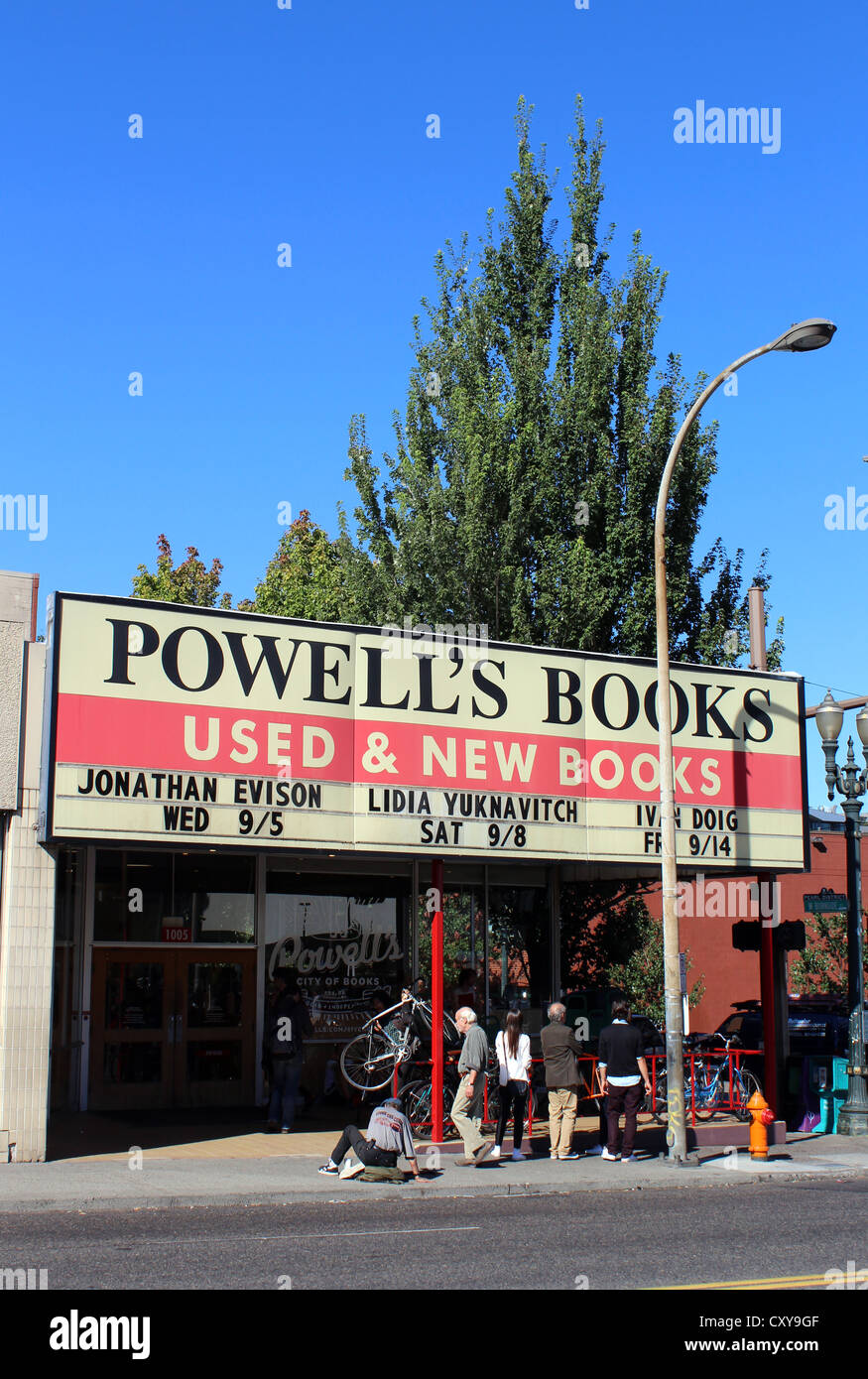 Powells Buchhandlung, Portland, Oregon, USA Stockfoto