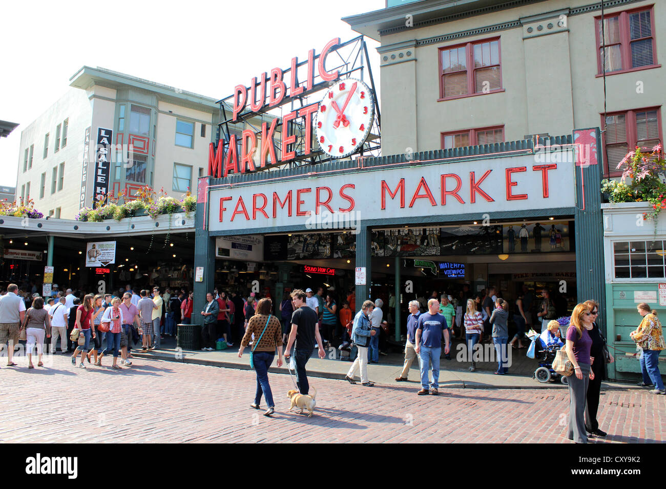 Pike Place Market, "Farmers Market" Public Market Center in Seattle, Washington, USA Stockfoto