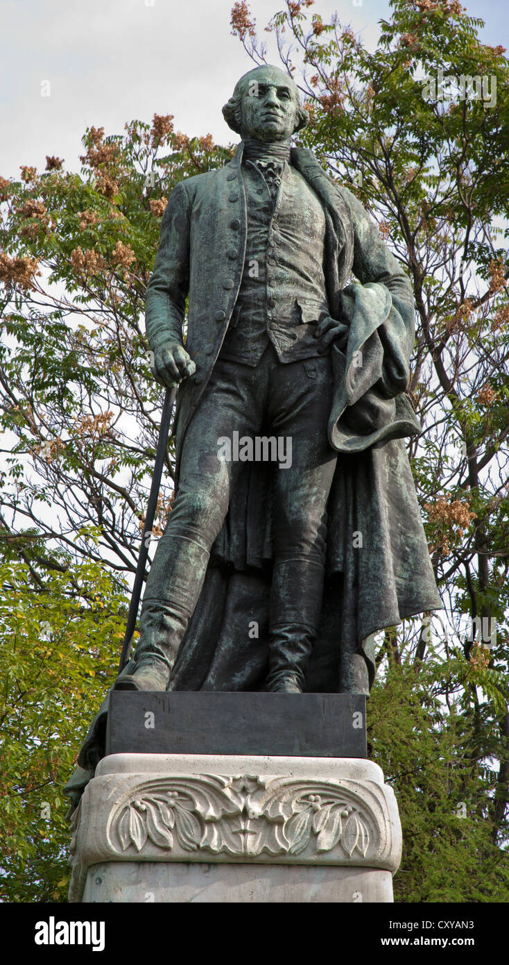 BUDAPEST - 22 SEPTEMBER: George Washington Memorial von Gyula Bezerédi aus dem Jahr 1906 am 22. September 2012 in Budapest. Stockfoto