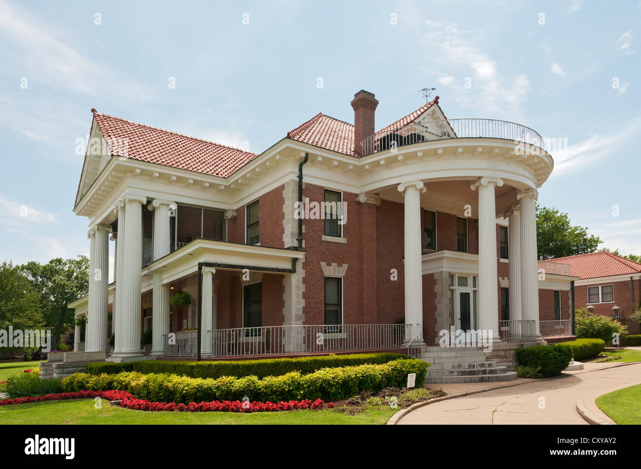 Oklahoma, Bartlesville, Frank Phillips Home Villa abgeschlossen im Jahr 1909 von Gründer der Phillips Petroleum Co. Stockfoto