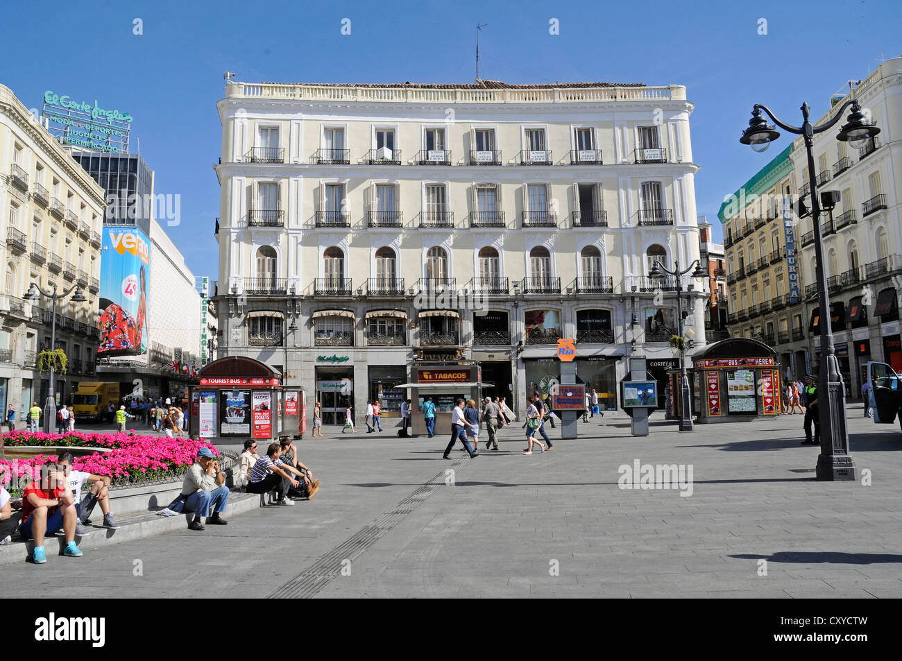 Plaza Puerta del Sol, Madrid, Spanien, Europa, PublicGround Stockfoto