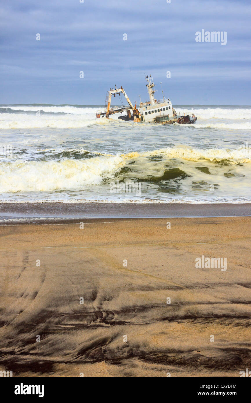 Schiffbruch in Henties Bay, Dorob Nationalpark, Namibia, Afrika Stockfoto