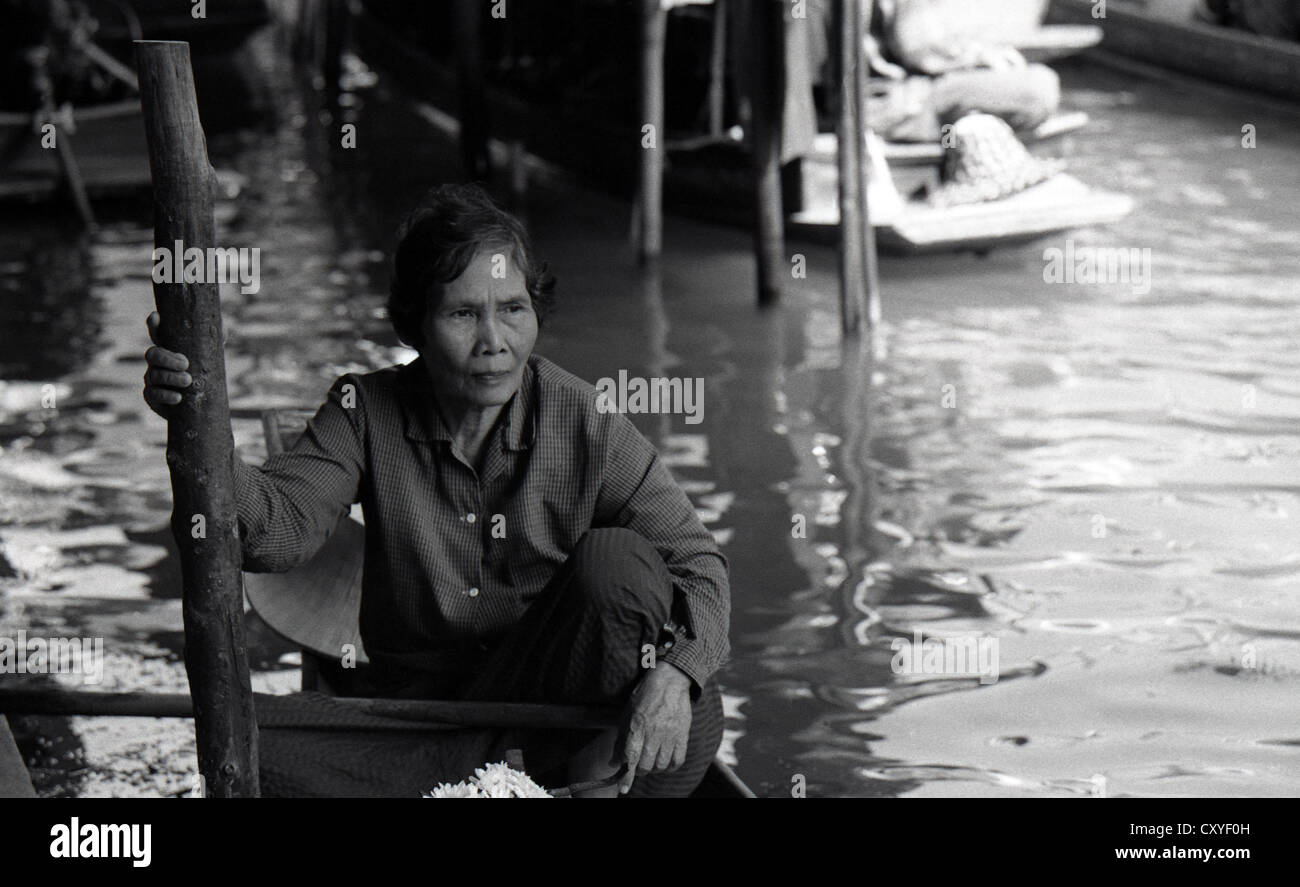 Thailand, schwimmenden Markt Stockfoto