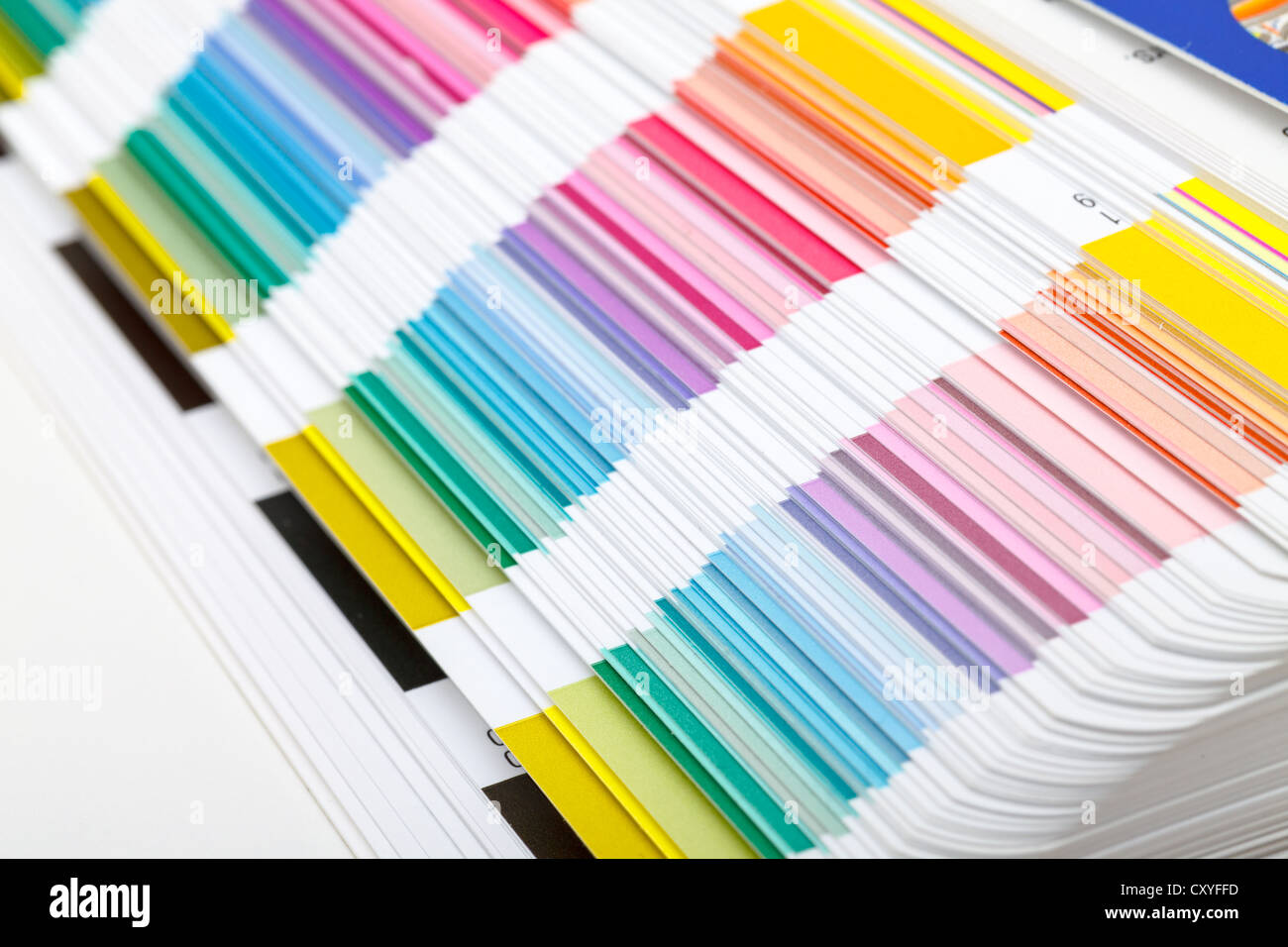 Farbhilfe anzeigen eine Palette von Farben für alle Spektralfarben für den Einsatz im Innenausbau und Dekoration Stockfoto