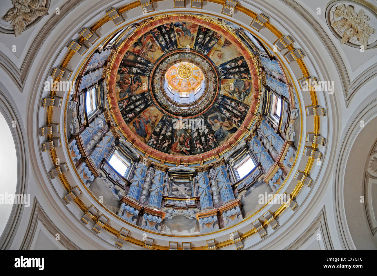 Kuppel der Kirche von San Lucas, Alcalá De Henares, Spanien, Europa Stockfoto