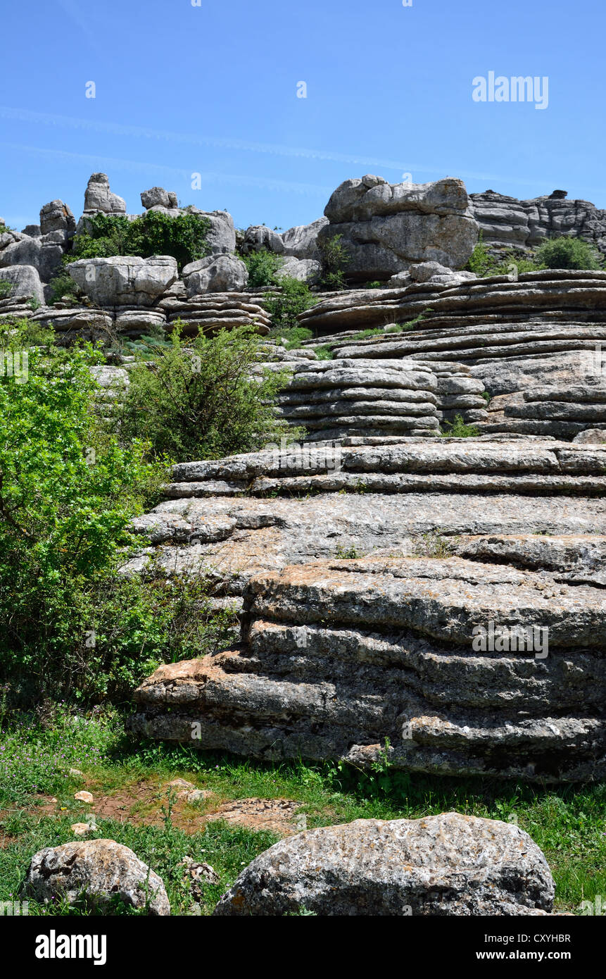 Beeindruckende Karstlandschaft Stockfoto