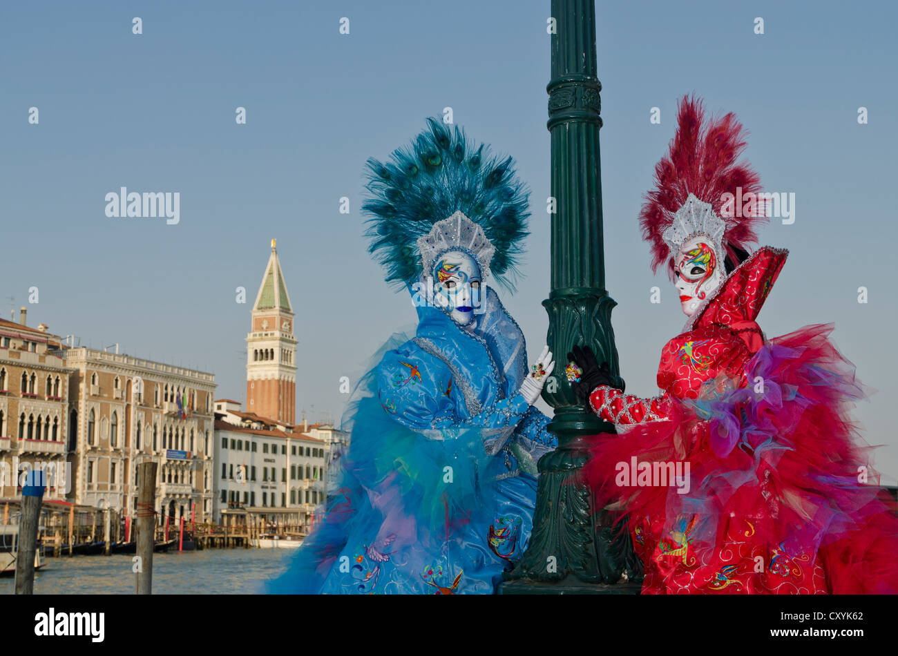 Venezianische Masken, Karneval von Venedig, Venedig, Veneto, Italien, Europa Stockfoto
