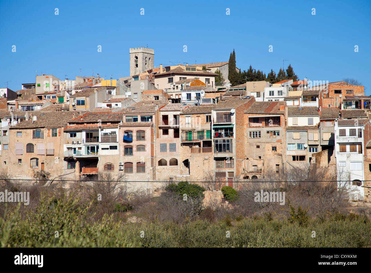 Dorf Vimbodi, Tarragona, Katalonien, Spanien, Europa Stockfoto