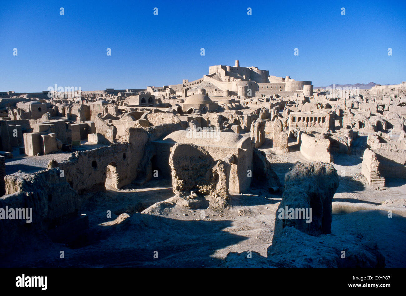 Arg-É Bam, Bam-Zitadelle, UNESCO-Weltkulturerbe, zerstört durch ein Erdbeben im Jahr 2003, Bam Kerman, Iran, Asien Stockfoto