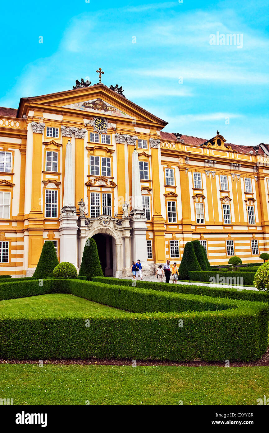 Österreich, Melk Kloster, Kirche der Abtei, Wachau Valley Stockfoto