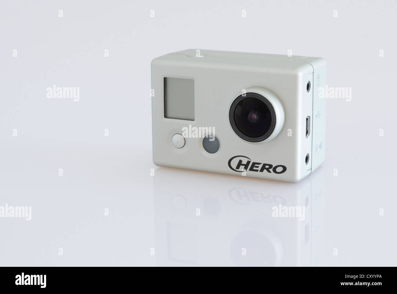 Full HD Videokamera, GoPro Hero Stockfoto