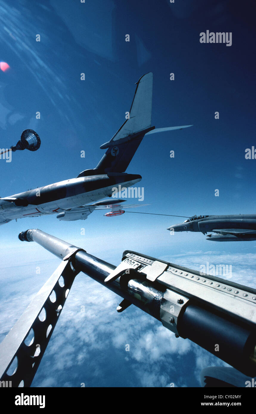 Victor-Tanker, die Betankung der Flugzeuge der RAF-Phantom Stockfoto