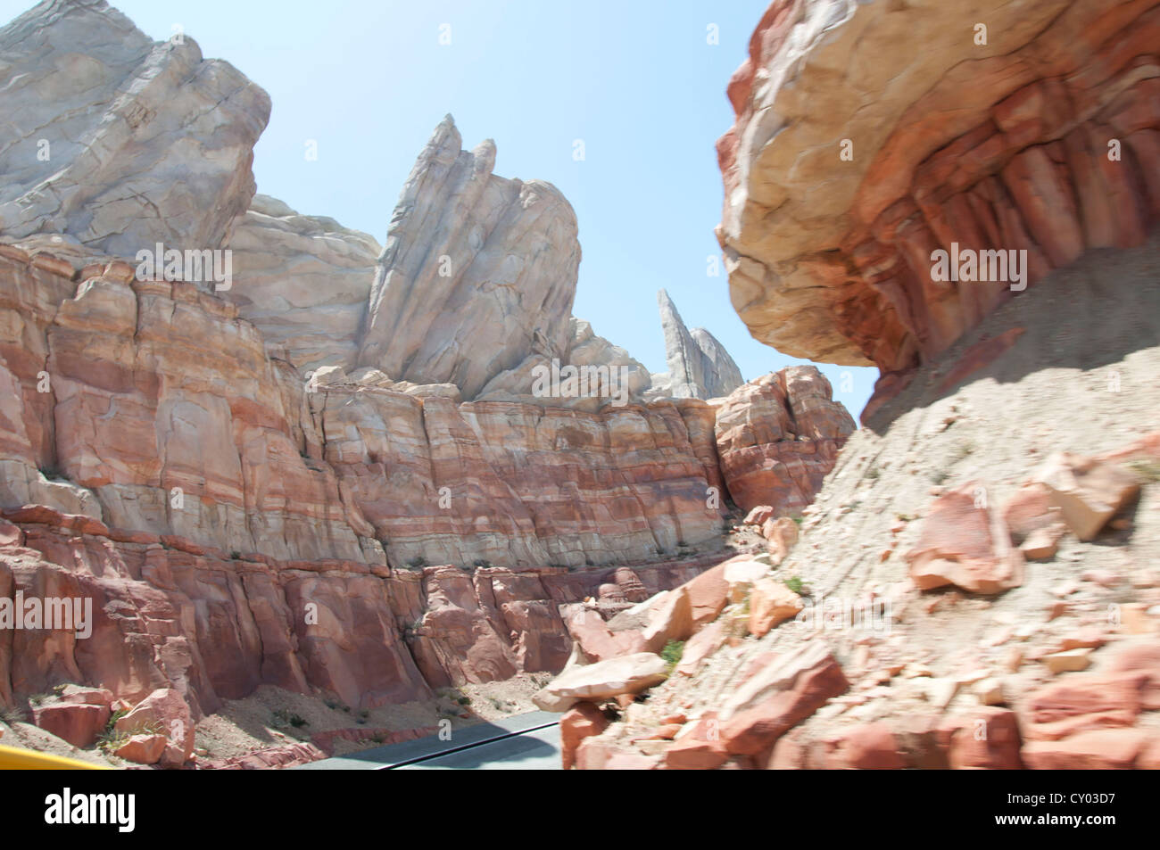 Grand Canyon Autos landen Disneyland in Anaheim, Kalifornien Stockfoto