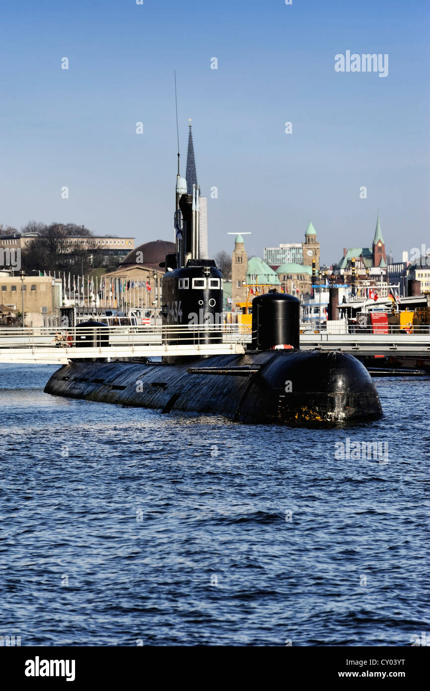 Sowjetische u-Boot-B-515, manchmal auch als U-434, für die Öffentlichkeit zugänglich als einer Museumsausstellung, Hamburg Stockfoto