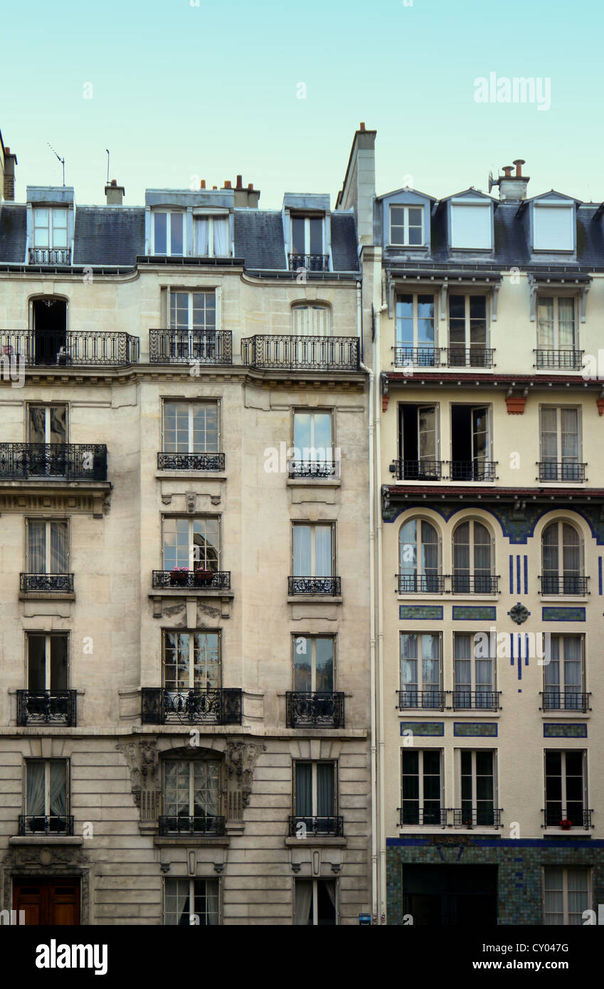 typisch Paris Architektur Stockfoto